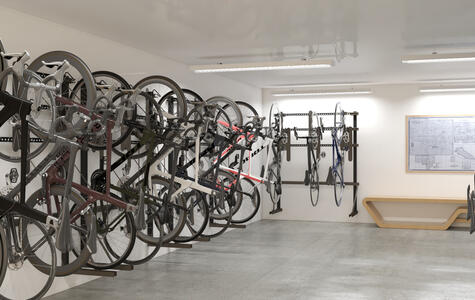 Trusscore Wall&CeilingBoard In A Bike Room